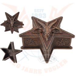 Pentagram doboz Baphomet fejjel