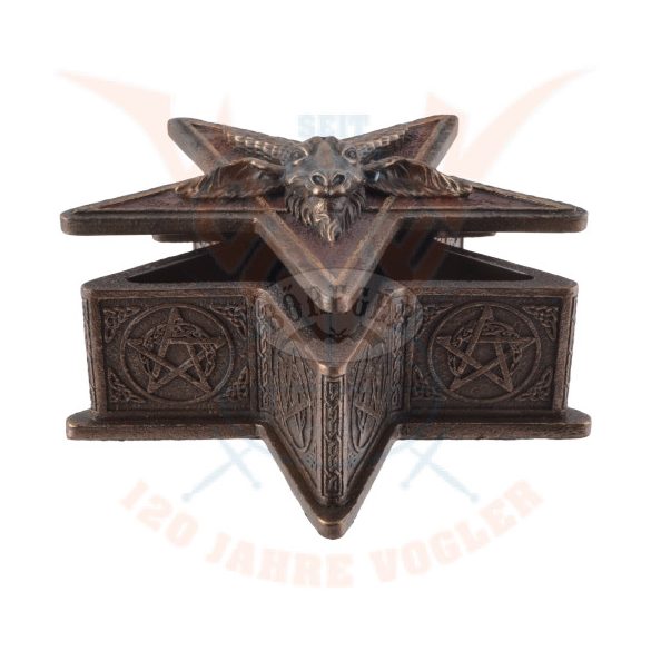 Pentagram doboz Baphomet fejjel