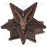 Pentagram doboz Baphomet fejjel