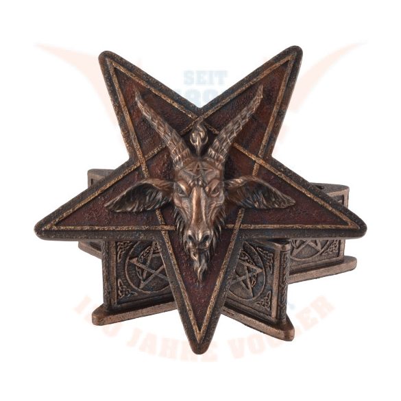 Pentagram doboz Baphomet fejjel