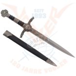 Kelta tőr  farkasfejjel