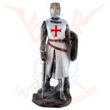 Templomos lovag pajzzsal és karddal
