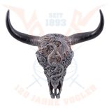 Bikakoponya sárkány díszítéssel