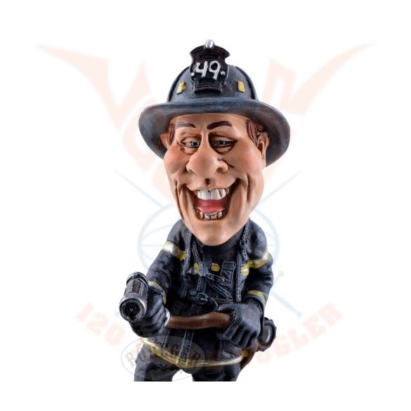 Tűzoltó figura tömlővel