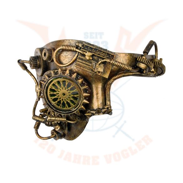 Steampunk maszk "Golden Wheel"