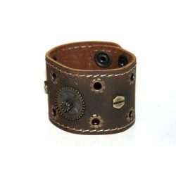 SteamPunk leather bracelet