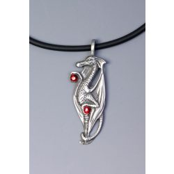 Sárkánymedál Swarovski kristállyal