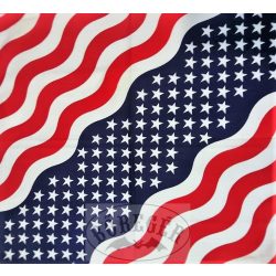 Amerikai zászló mintás kendő