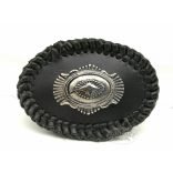 Bőrborítású fonott Western övcsat