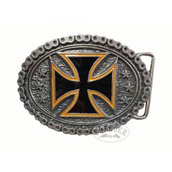 Iron cross belt buckle