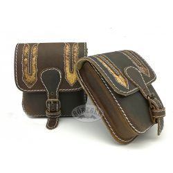 Snake skin belt bag