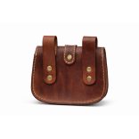 Sötétbarna bőr tarsoly övtáska – valódi marhabőrből