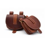 Sötétbarna bőr tarsoly övtáska – valódi marhabőrből