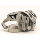 Bőr hasi-tasi/övtáska Swarovski kristállyal