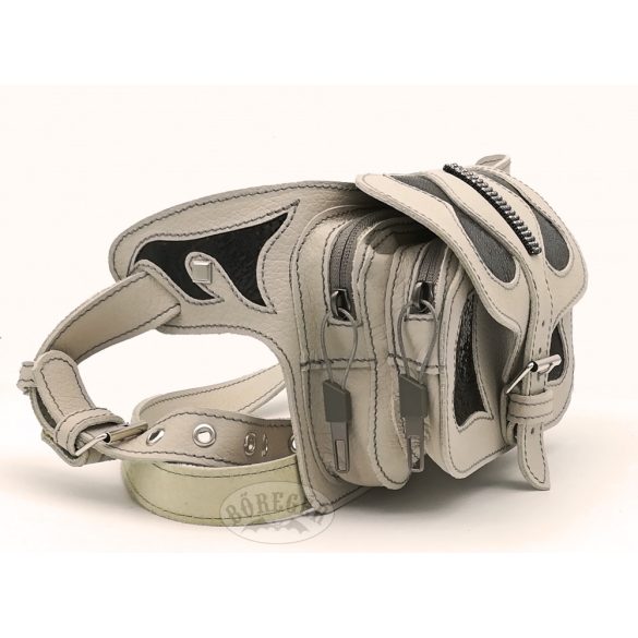 Bőr hasi-tasi/övtáska Swarovski kristállyal