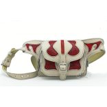 Bőr hasi-tasi/övtáska Swarovski kristállyal