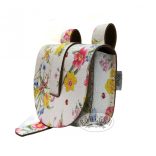Virágmintás tarsoly alakú övtáska