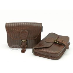 Barna bőr övtáska /szimpla/