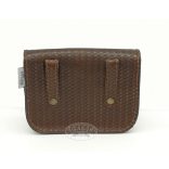 Barna bőr övtáska /szimpla/