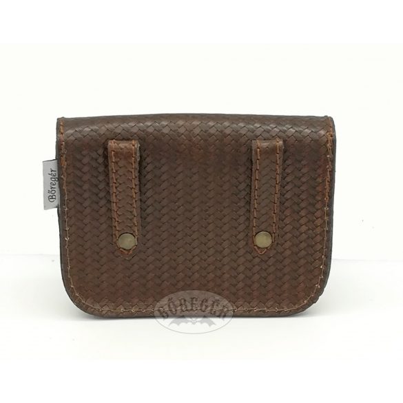 Barna bőr övtáska /szimpla/