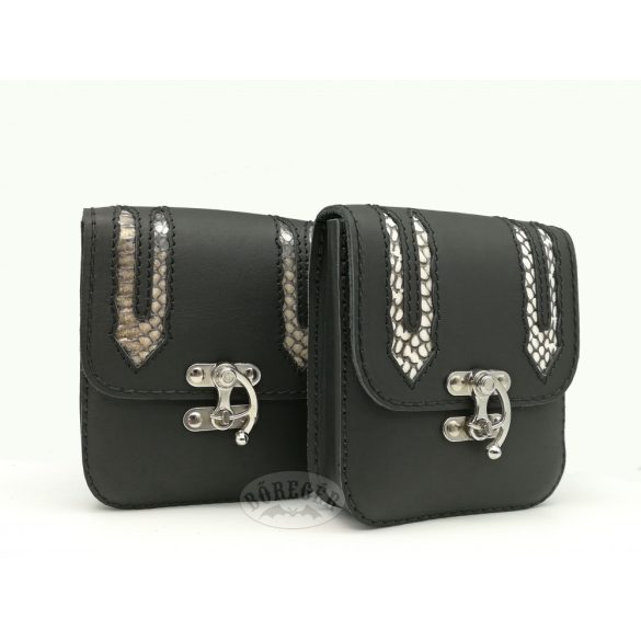 Snake skin belt bag