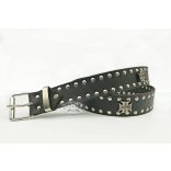 Bőr öv fém díszekkel