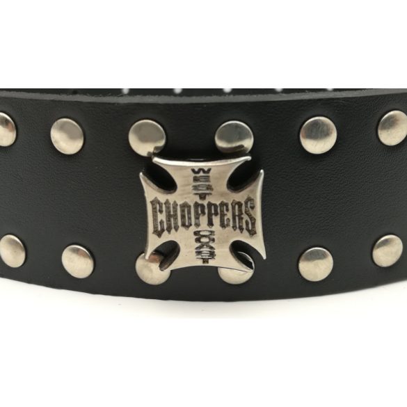 Bőr öv fém díszekkel