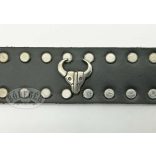 Bőr öv fém díszekkel