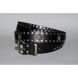 Bőr öv fém díszekkel