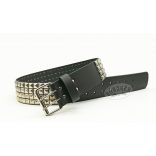 4 soros piramisszegecses bőr öv