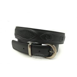 Bőr öv rájabőr betéttel