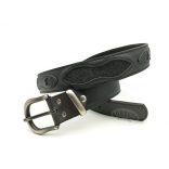 Bőr öv rájabőr betéttel