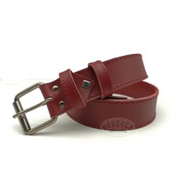 Piros bőr öv