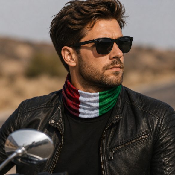 Magyar zászló mintás multifunkcionális csősál motoros nyakában