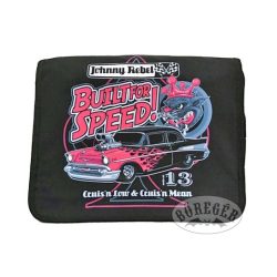 Mintás gyöngyvászon oldaltáska (Hot Rod)