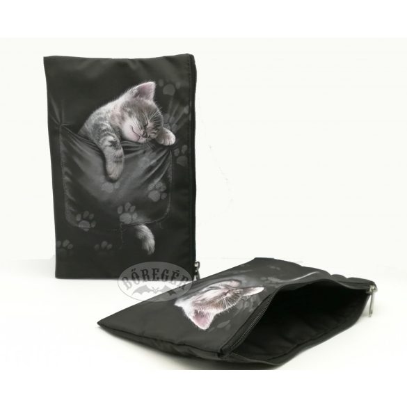 Zsebben alvós cica neszeszer