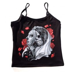 Maszkos-koponyás felső