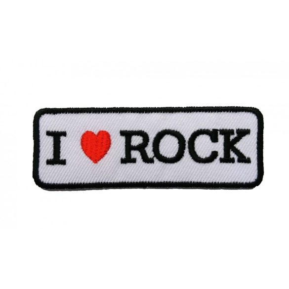 I love rock felvarró