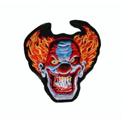 Lángoló bohóc felvarró