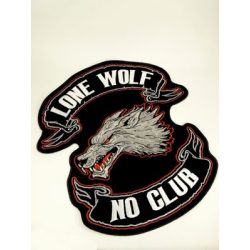 Lone Wolf No Club felvarró