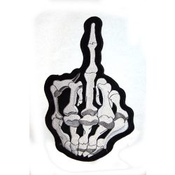 Fuck You csontvázkéz felvarró