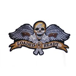 Loaded Ready szárnyas koponya felvarró