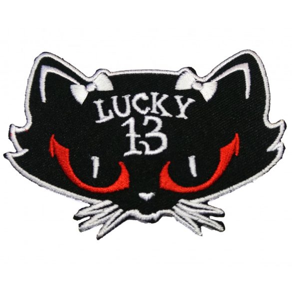 Lucky 13 (Cica fej) felvarró