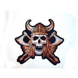 Koponya vikingfej felvarró