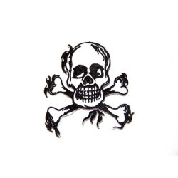 Csontos koponya felvarró