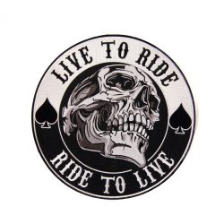Live to ride felvarró /2-méretben/