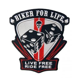 Biker for life felvarró