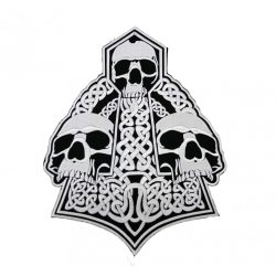 Három koponyás kelta felvarró