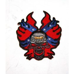 Déli zászló koponya felvarró