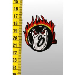 Rockabilly biliárdgolyó felvarró